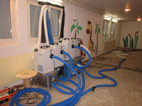 Wasserschadensanierung in einer Kindertagesstätte
