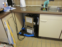 Trocknungseinheit unter Küchenkombination